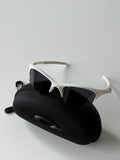 Oakley Half Jacket 1.0 Sunglasses – White Frame / Blackout Lens | Y2K Vintage