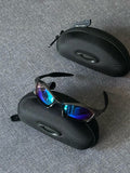 Oakley Splice Sunglasses – Gunmetal Frame / Violet Mirror Lens | Y2K Vintage