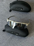 Oakley Radar EV Sunglasses – White Frame / Silver Mirror Lens | Y2K Sport