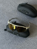 Oakley Radar EV Sunglasses – White Frame / Gold Mirror Lens | Y2K Sport