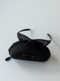 Oakley Eye Jacket Minute 1.0 Sunglasses – Matte Black Frame / Blackout Lens | Y2K Vintage